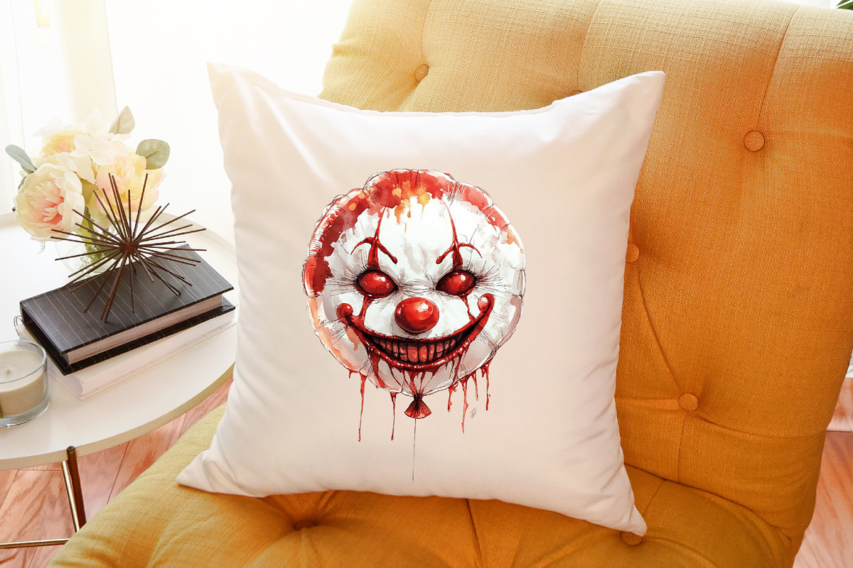 Watercolor Horror Halloween Clipart, an Illustration by Sublimation Artist (Photo 6 of 6)