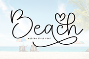 Beach | Script Font, a Handwritten Font by Scratchones (Thumbnail 1 of 9)