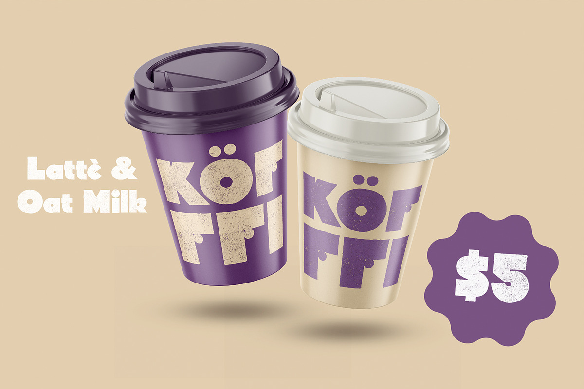 Kofffi | SVG vintage font, a Sans Serif Font by Drawwwn (Photo 8 of 9)