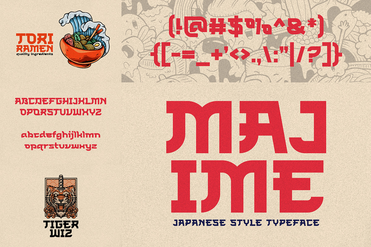 Japanese Font Bundle (7 Fonts), a Serif Font by HipFonts (Photo 6 of 8)