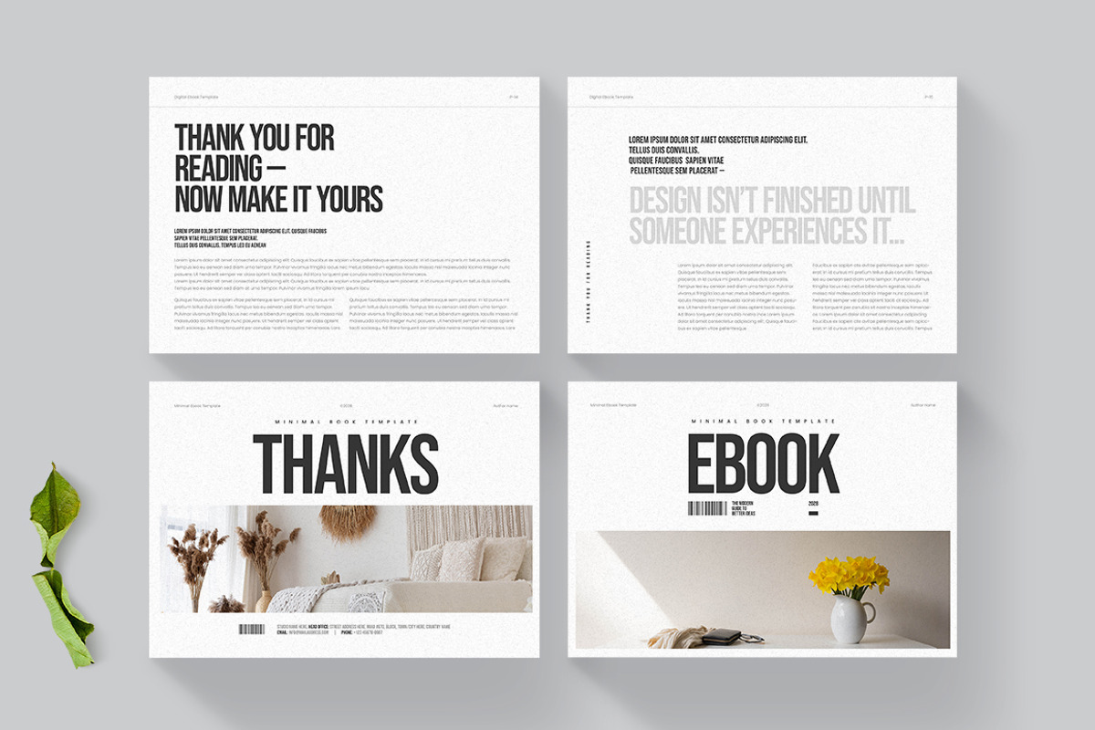 Ebook template | Landscape, a Brochure Template by HiveArts (Photo 5 of 5)