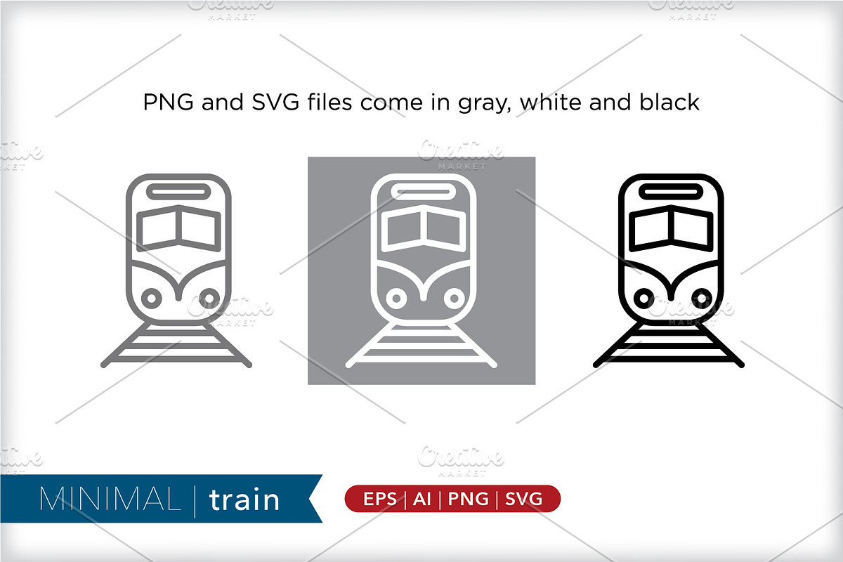 Minimal train icons, an Outline Icon by Picture Window (Photo 2 of 5)