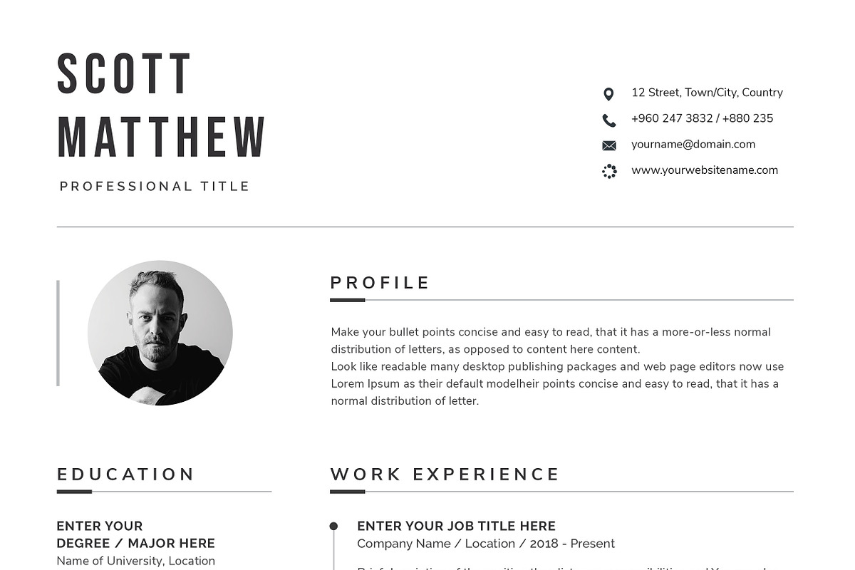 Resume/CV, a Resume Template by SlideCo (Photo 7 of 8)