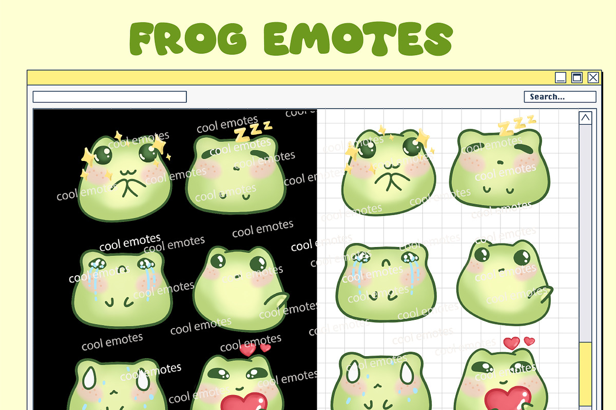 Twitch Discord Frog Emotes PNG, an Object Graphic by ArtPrintBabe (Photo 2 of 5)