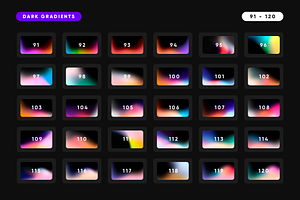 150 Dark Gradients Collection