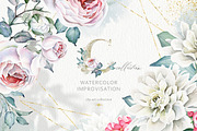 Watercolor Improvisation+Alphabets, a Texture Illustration by Eva Katerina (Thumbnail 1 of 19)