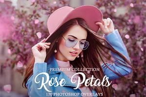 Rose Petals Photoshop Overlays