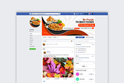 Food Facebook Cover Bundle, a Marketing Template by Photoshop Action (Thumbnail 6 of 13)