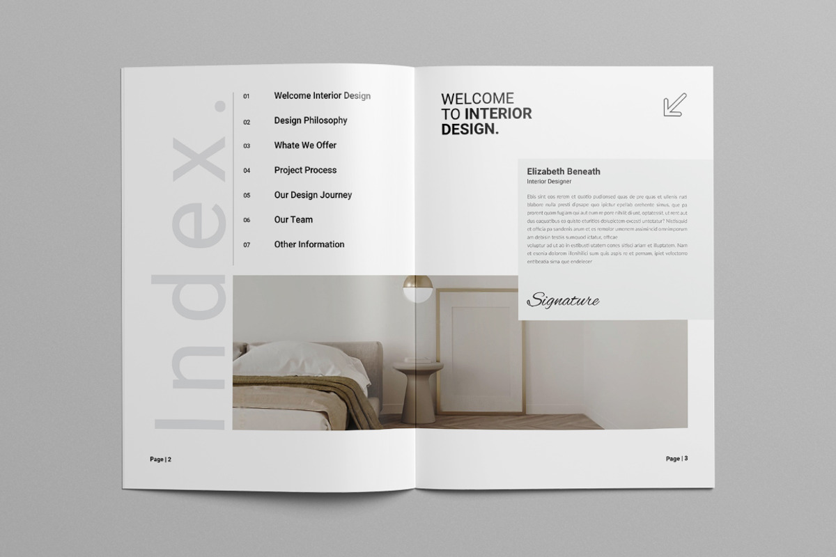 Interior Portfolio Brochure | Canva, a Brochure Template by Pixelpick (Photo 2 of 9)