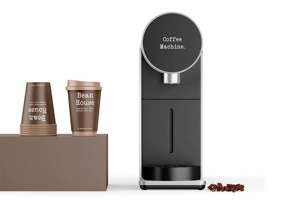 Coffee Machine Mockups, a Product Mockup by Mockups Planet (Photo 5 of 5)