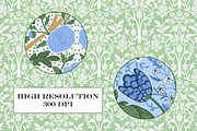 William Morris Blue & Green Patterns, a Pattern Graphic by RachelStudio (Thumbnail 6 of 10)