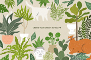 Plants in pots. Vector constructor., an Animal Illustration by anna khramtsova (Thumbnail 11 of 12)