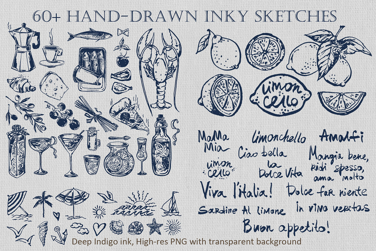 Amalfi Lemon Watercolor & Ink Kit, an Object Illustration by FineArt (Photo 6 of 10)