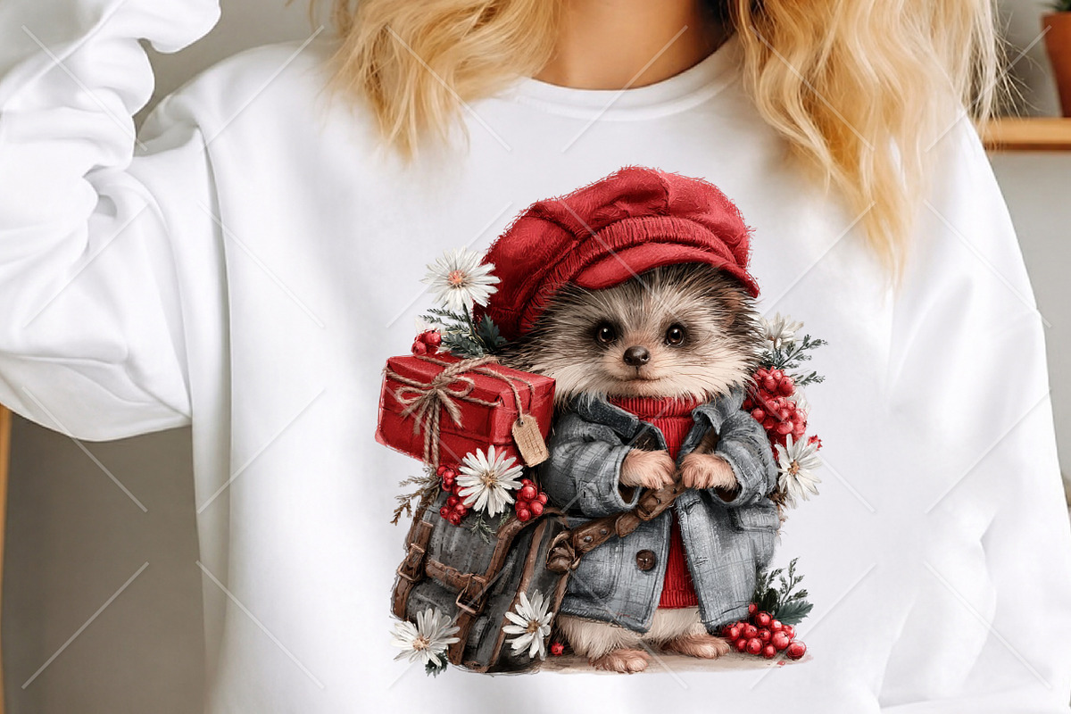Cute Woodland Postman Animals, a Seasonal Illustration by Canvas Craft (Photo 5 of 10)
