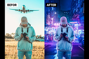 Cyberpunk Photoshop Effects