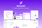 ElementX: Design System & UI Kit, an UI Kit Template by Unidack Design (Thumbnail 1 of 8)