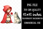 Little Red Riding Hood Cute, an Illustration by Designking (Thumbnail 4 of 4)