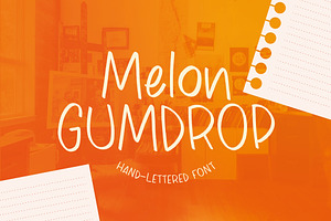 Melon Gumdrop - Handwritten script, a Handwritten Font by Fearless Confetti