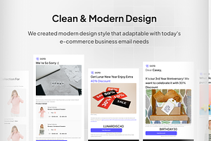 E-Commerce Email Template Kit