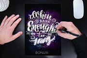 Lettering Modern Art Bundle, a Brush Add-On by Letter Elfa Studio (Thumbnail 7 of 12)