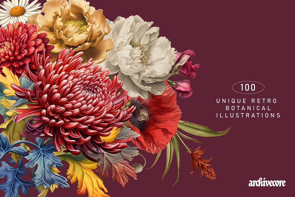 Vintage Book Of Flowers Clipart, an Object Graphic by angelainthefields (Photo 3 of 18)
