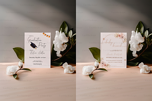 5x7 Invitation Mockup Boho Card Mock