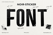Noir Sticker Font, a Sans Serif Font by Handmadefont (Thumbnail 15 of 15)