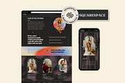 Squarespace Website template, a Squarespace Template by Ciel Lumiere (Thumbnail 2 of 11)