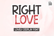 Right Love, a Handwritten Font by Letterafa Studio (Thumbnail 1 of 7)