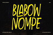 Blabow Nompe Bold Dry Brush Display, a Handwritten Font by Maulana Creative (Thumbnail 1 of 7)