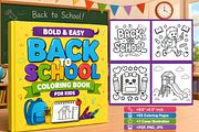 Bold & Easy Back to School Coloring, an Education Illustration by Coco Bloom (Thumbnail 1 of 6)