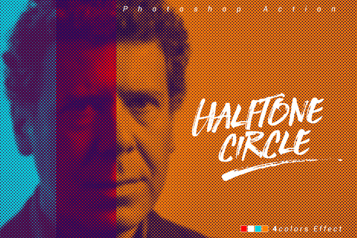 Halftone Circle Effect, an Action Add-On by DuoFankaar (Photo 1 of 9)