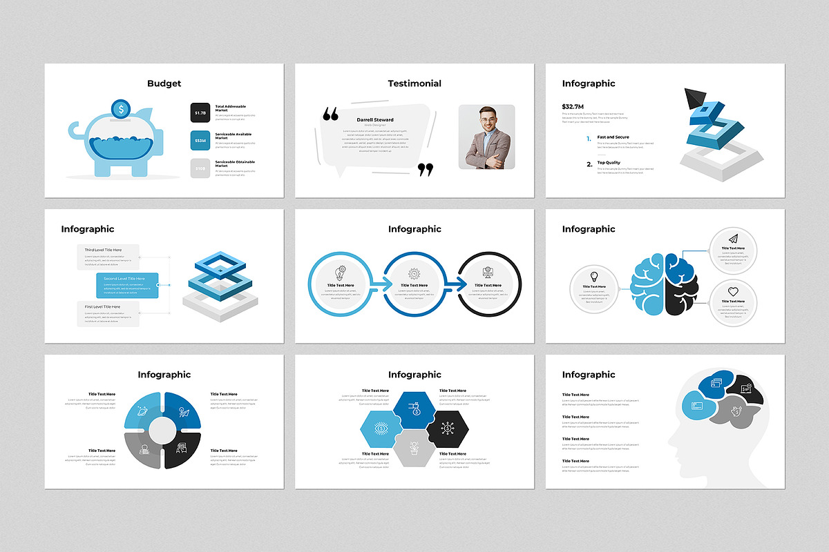 Business Presentation Template, a Presentation Template by GenerousArt (Photo 5 of 8)