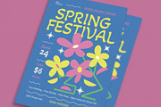 Spring Festival Event Flyer, a Flyer Template by Guuver (Thumbnail 2 of 3)