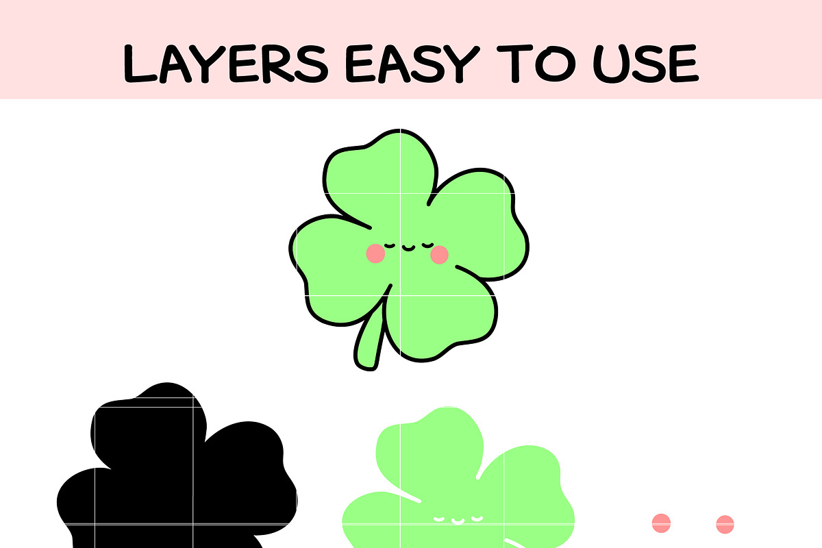 Cute Baby Clover SVG Bundle, an Illustration by TheHitShop (Photo 8 of 10)