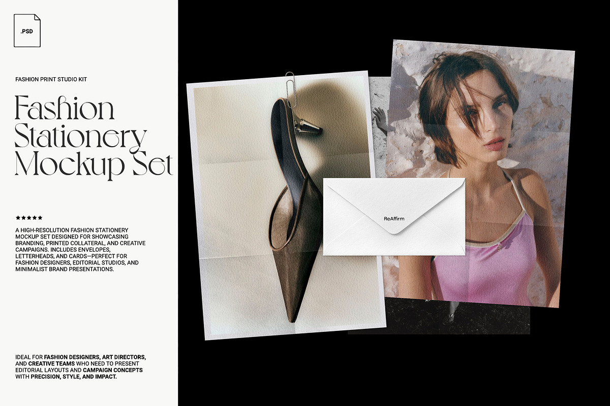 Fashion Stationery Print Mockup, a Mockup by ReAffirm (Photo 6 of 12)