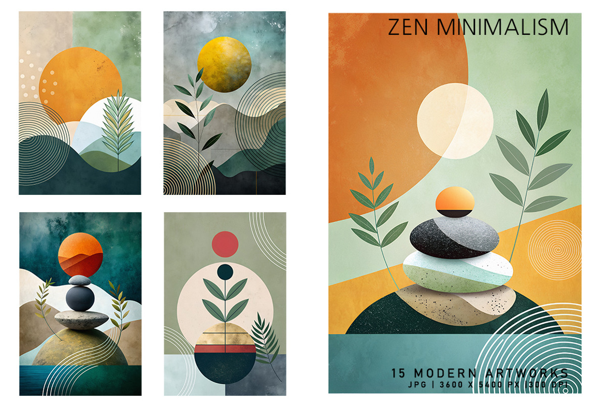 Zen Minimalism, a Decorative Illustration by Digital Art Creations (Photo 3 of 7)