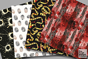 True Crime Detective Blood Halloween, a Pattern Graphic by Fine Purple Elephant (Thumbnail 2 of 5)