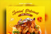 Food menu and restaurant social post, a Social Media Template by mdmijanur0187 (Thumbnail 2 of 2)