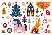 Scandinavian Christmas collection, an Animal Illustration by MoleskoStudio (Thumbnail 3 of 17)