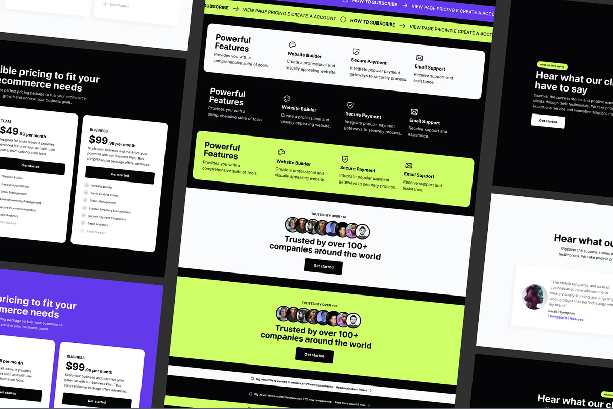 Hubble: SaaS Landing Page UI Kit, a Landing Page Template by CreativeUI (Photo 7 of 7)