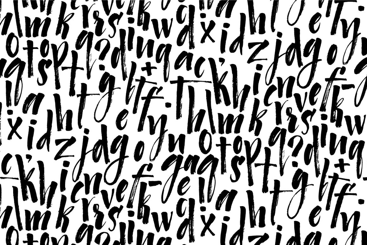 Calligraphic alphabet and pattern, an Illustration by Vera Holera (Photo 2 of 2)