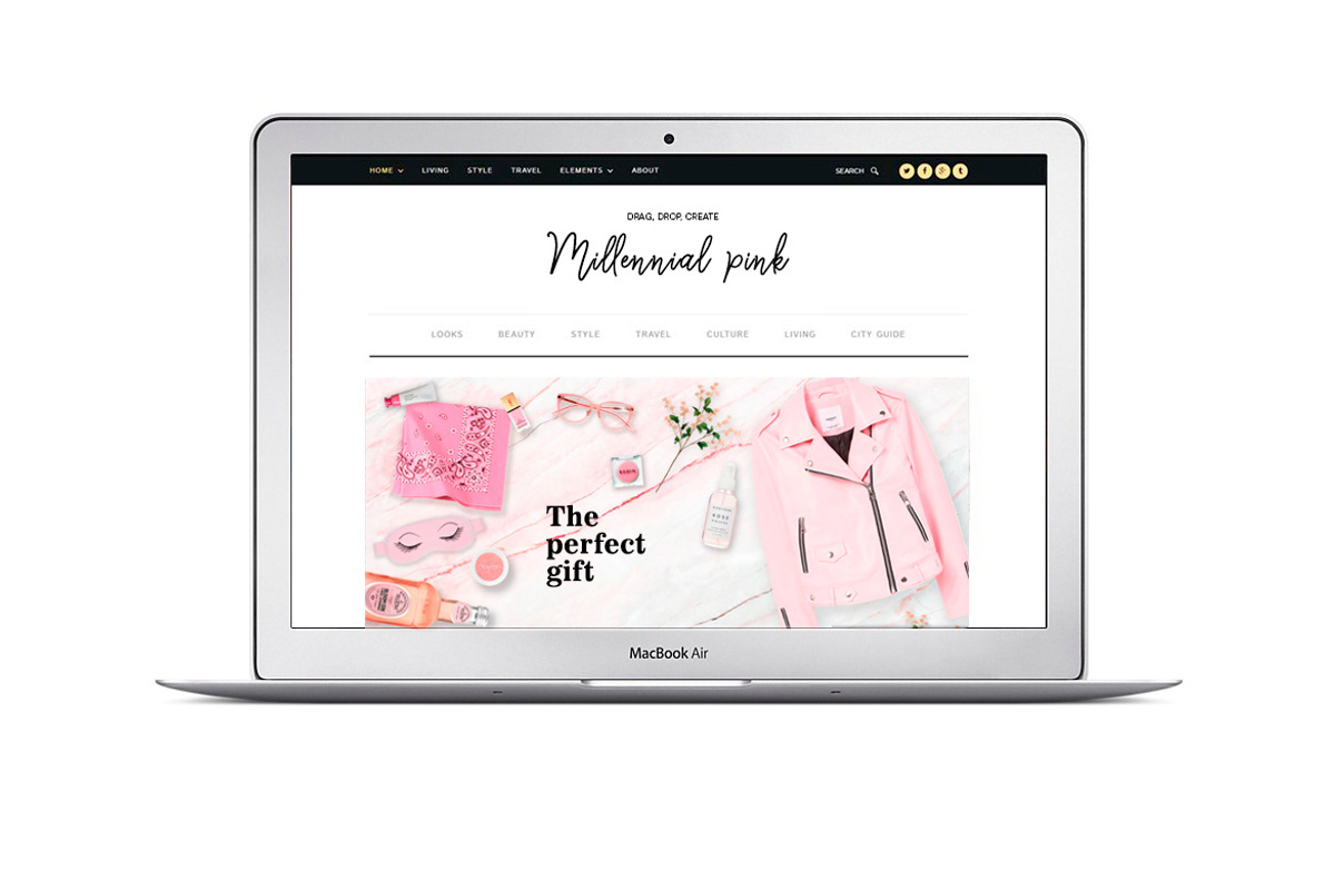 Millennial pink custom scene creator, a Books & Magazine Mockup by Negative Space (Photo 2 of 4)