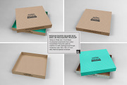 Medium Square Paper Box&Lid Mockup, a Cups & Container Mockup by INCDesign (Thumbnail 3 of 7)