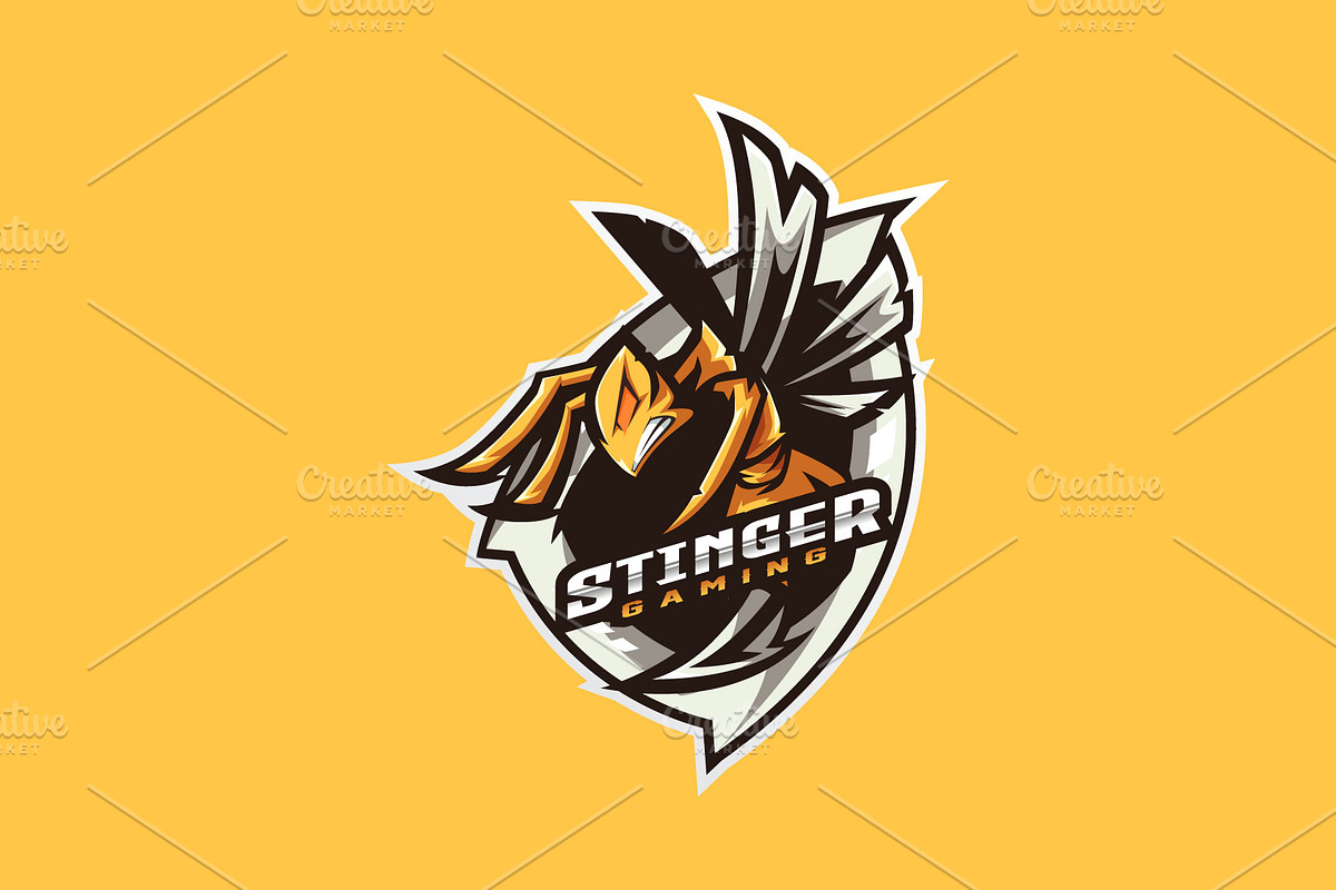 Bee Mascot Esport Logo, a Branding & Logo Template by prps.std (Photo 3 of 3)