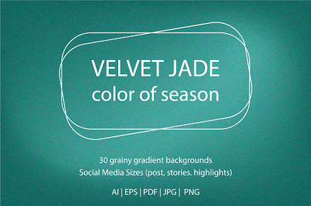 Velvet Jade grainy gradient textures