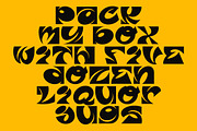 GF Trunk - Funky Display Font, a Serif Font by GroovyFontCo (Thumbnail 3 of 8)
