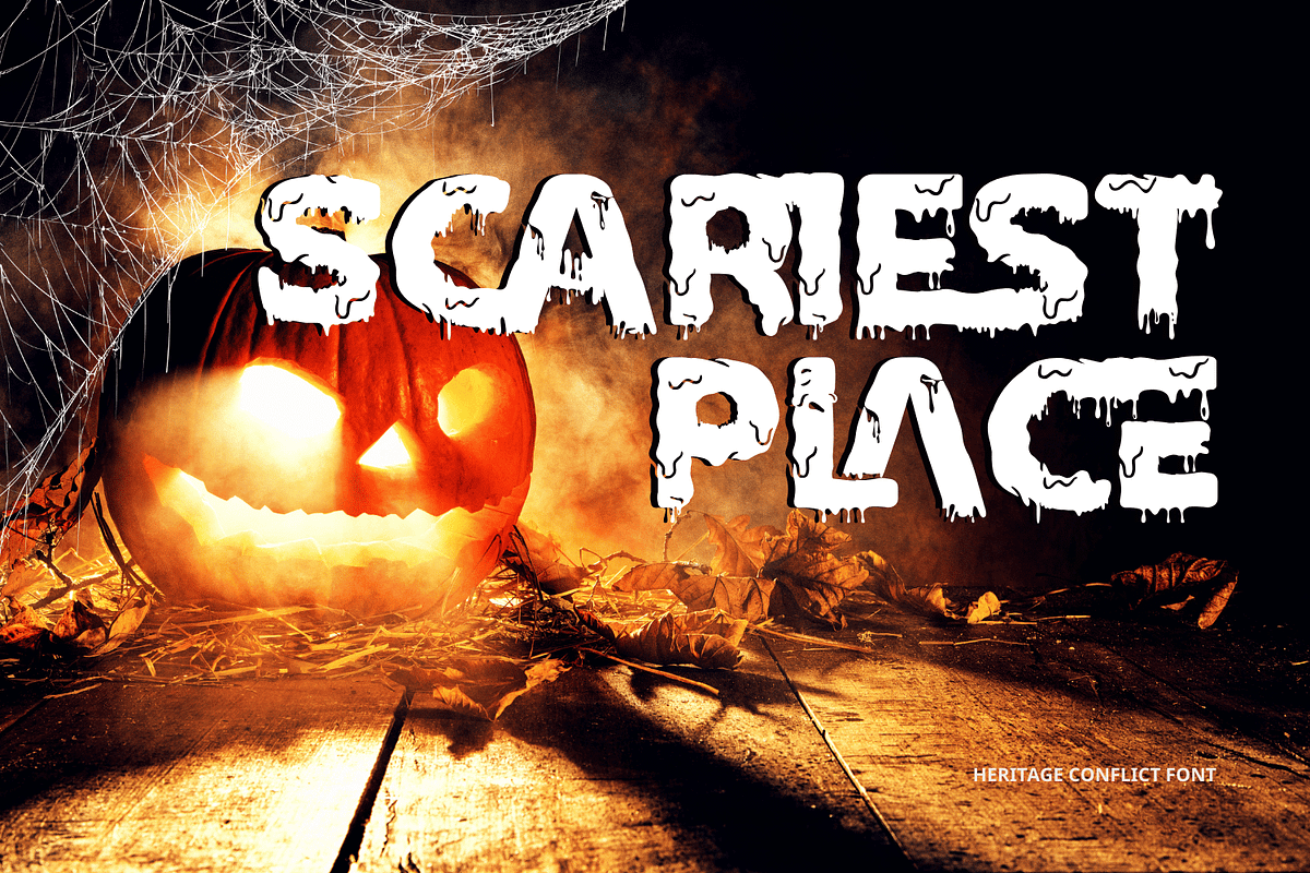 Heritage Conflict - Horror Dripping, a Symbol Font by 177Studio (Photo 4 of 8)