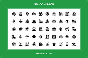 Autumn icons, an Outline Icon by Wencory
