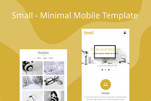 Small - Minimal Mobile Template